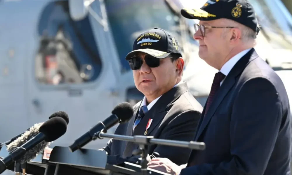 Prabowo pm australia sepakat saling bantu tetangga di saat sulit