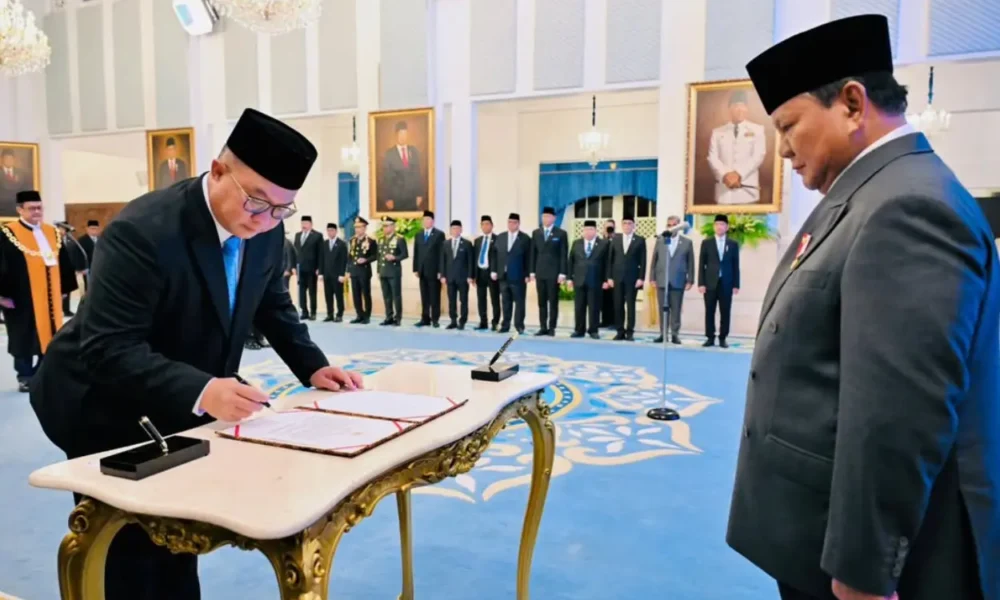 Prabowo resmi lantik arif satria jadi kepala brin