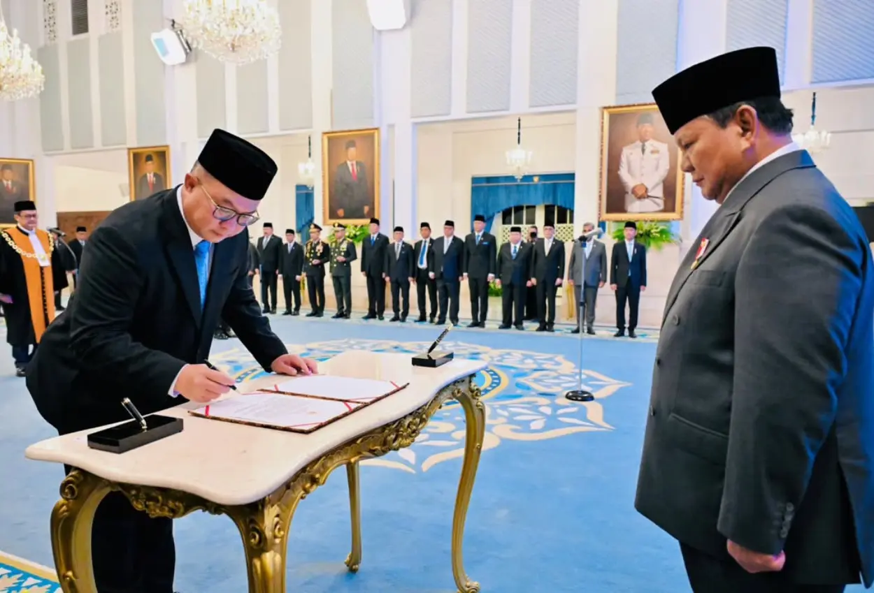 Prabowo resmi lantik arif satria jadi kepala brin