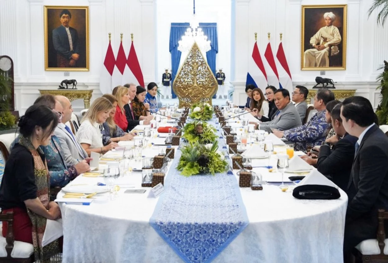 Ratu maxima kunjungi prabowo, bahas kondisi keuangan indonesia
