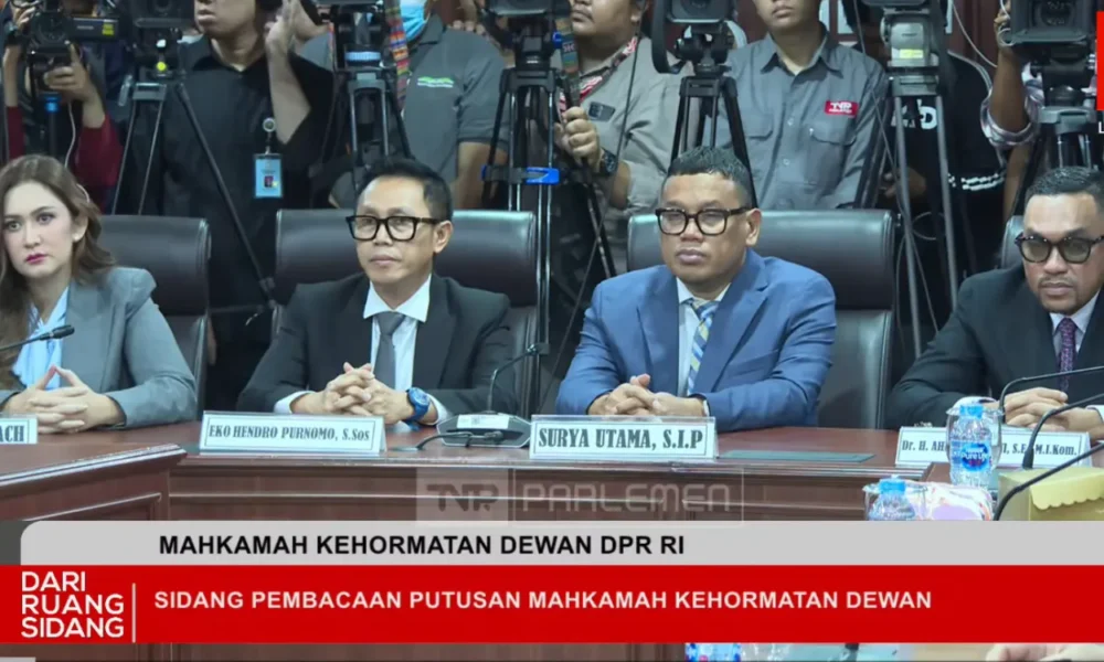 Terbukti langgar etik, sahroni nafa urbach eko patrio tak dapat hak keuangan selama dinonaktifkan