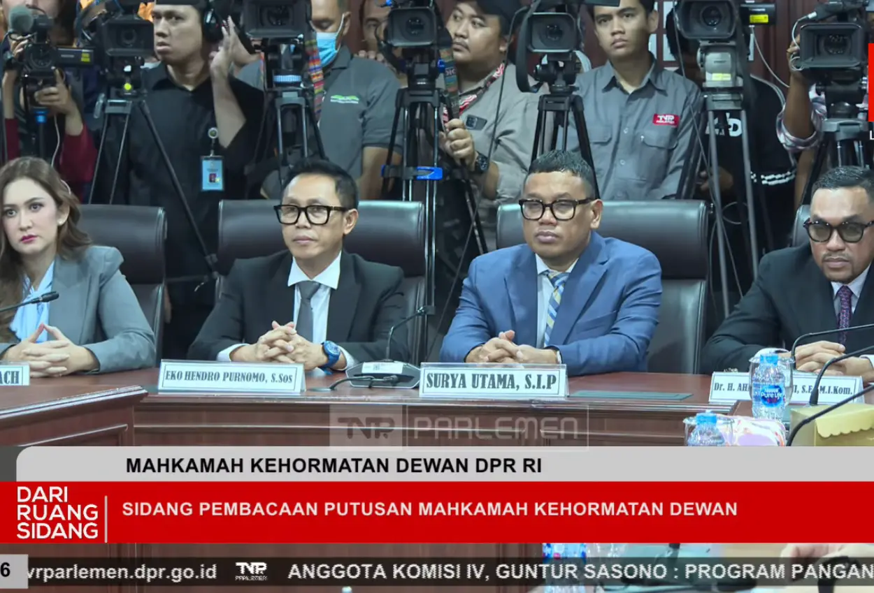 Terbukti langgar etik, sahroni nafa urbach eko patrio tak dapat hak keuangan selama dinonaktifkan
