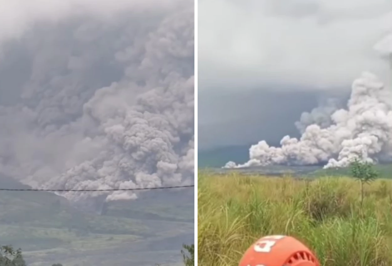 Usai erupsi, status gunung semeru naik ke level ‘awas’