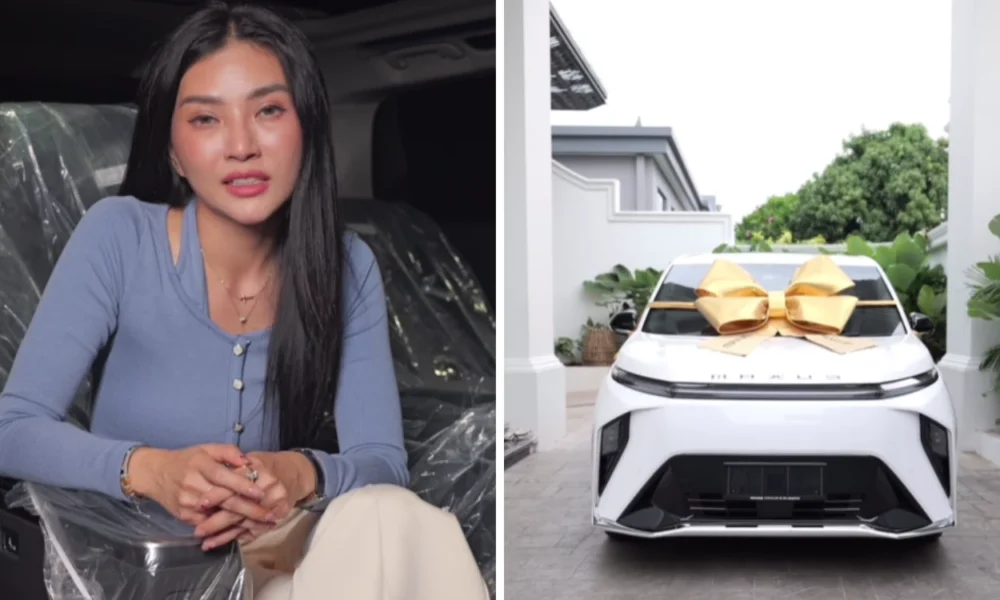 Usai rumah didatangi debt collector, sarwendah pamer dibelikan mobil baru dari sosok spesial