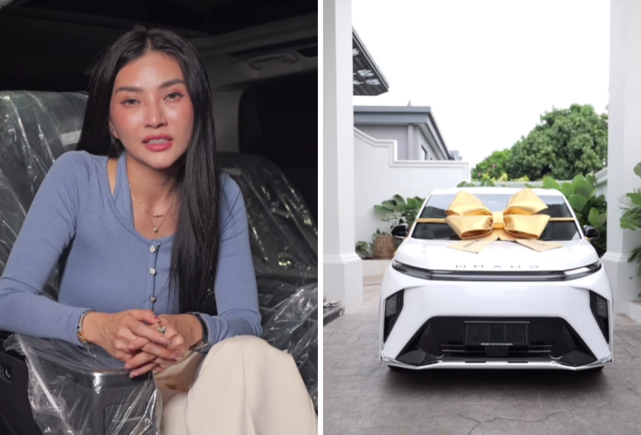 Usai rumah didatangi debt collector, sarwendah pamer dibelikan mobil baru dari sosok spesial