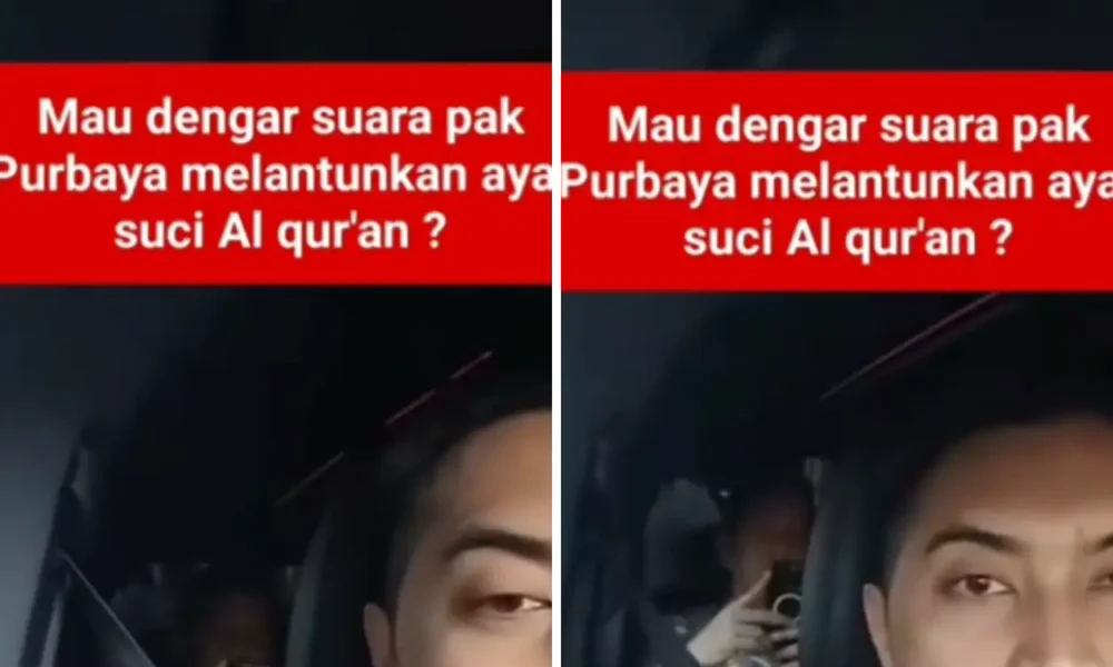 Viral! pria ini bagikan momen saat purbaya ngaji di dalam mobil