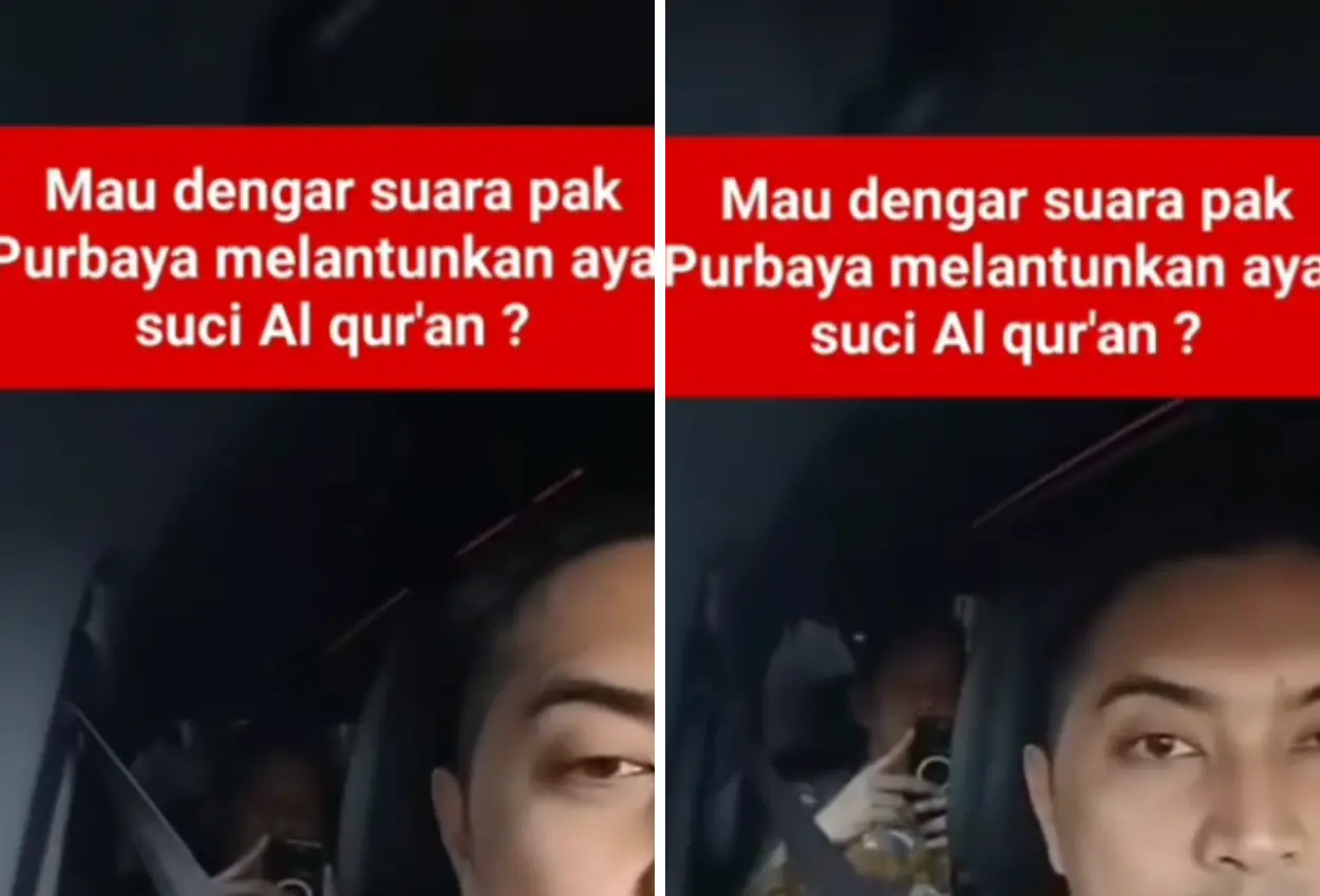 Viral! pria ini bagikan momen saat purbaya ngaji di dalam mobil