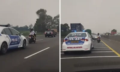 Viral di sosmed! pemotor yang nekat masuk tol cikampek diduga odgj