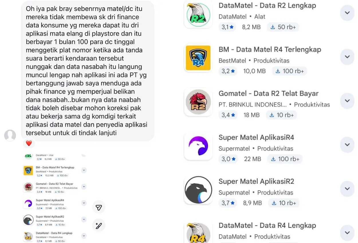 Aplikasi matel yang sebar 1,7 juta data nasabah berpusat di gresik