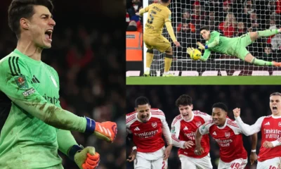 Arsenal vs crystal palace 1 1 menang adu penalti, the gunners akan hadapi chelsea di semifinal carabao cup