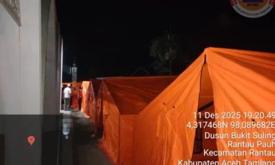Bnpb buka suara usai warga aceh tamiang sebut tenda baru dipasang jelang kedatangan presiden