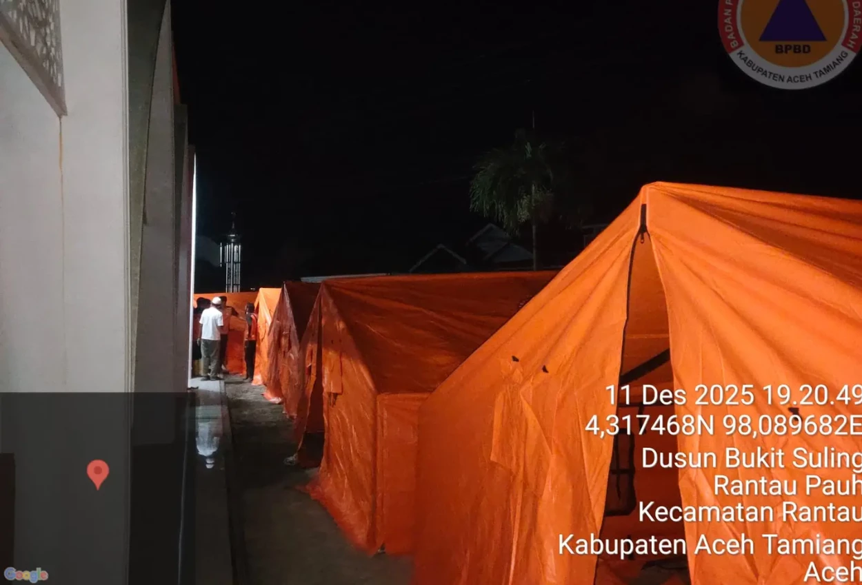 Bnpb buka suara usai warga aceh tamiang sebut tenda baru dipasang jelang kedatangan presiden