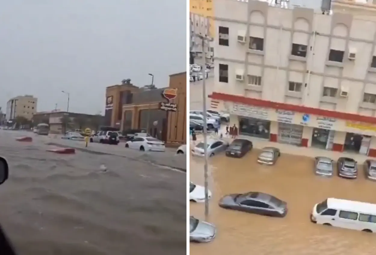 Banjir bandang terjang jeddah arab saudi