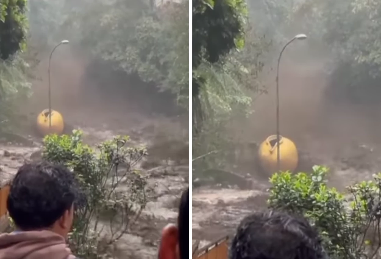 Banjir bandang terjang wisata guci, pancuran 13 hilang tersapu air