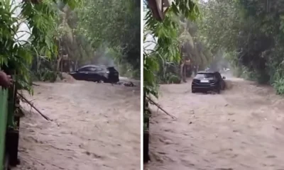 Banjir terjang karangasem bali, mobil terseret dan puluhan rumah terdampak