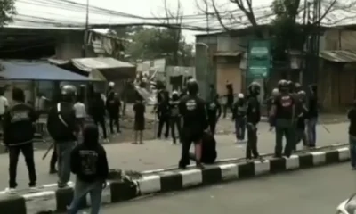 Bentrokan dua kelompok massa di sukahaji bandung