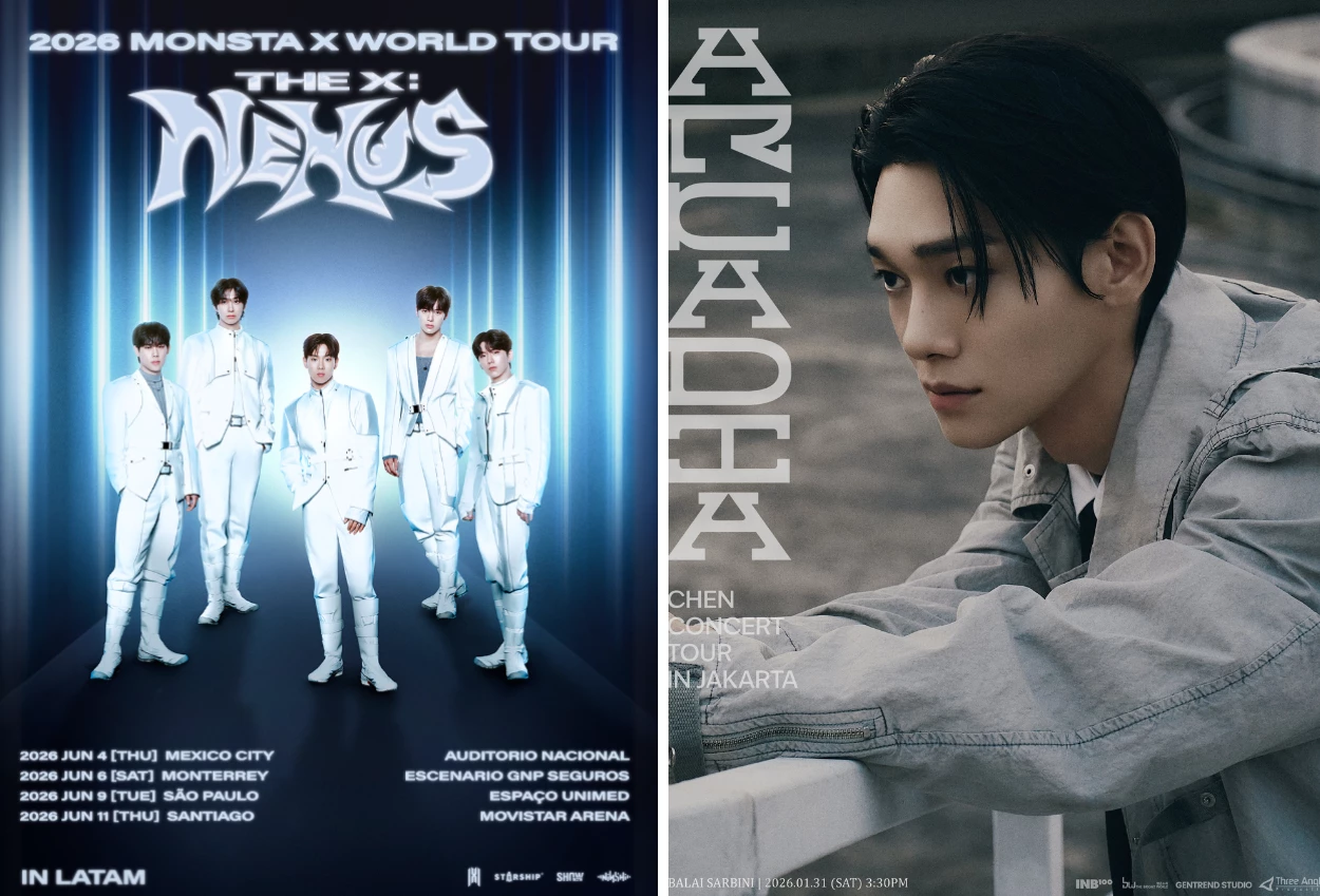 Daftar konser k pop dan fan meeting yang akan berlangsung di jakarta pada 2026, ada monsta x!
