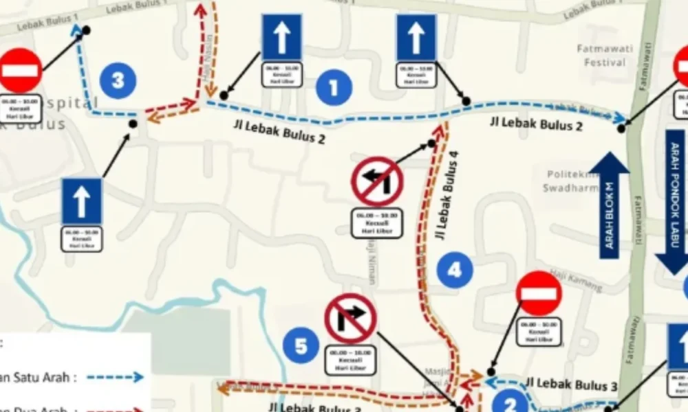 Dishub dki uji coba sistem satu arah di lebak bulus selatan mulai hari ini!