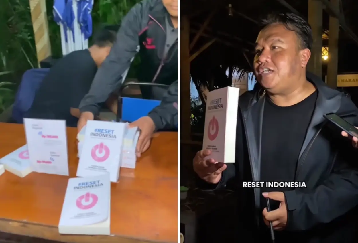 Diskusi buku 'reset indonesia' dibubarkan aparat