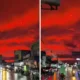 Fenomena langit merah darah di pandeglang