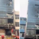 Gedung terra drone yang terbakar di kemayoran jakarta pusat