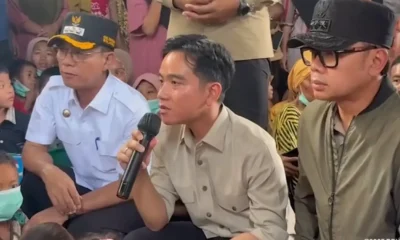 Gibran rakabuming temui korban bencana sumatra