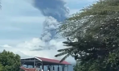 Gunung marapi erupsi, wilayah agam dihujani abu vulkanik