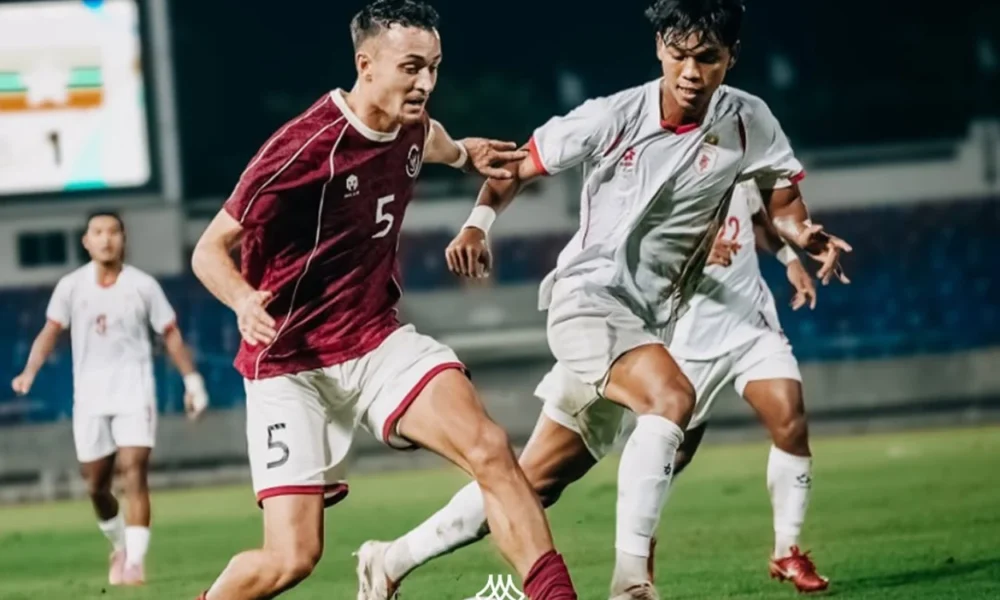 Hasil pertandingan indonesia vs myanmar 3 1 garuda muda harus angkat koper dari sea games 2025