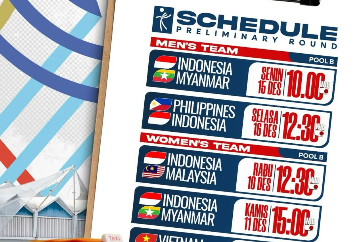 Jadwal siaran langsung voli putri indonesia vs myanmar