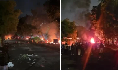 Kalibata rusuh! dua matel tewas dikeroyok hingga picu bentrokan, warung motor dibakar