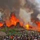 Kampung adat waru wora dilalap api, bupati janjikan perbaikan segera