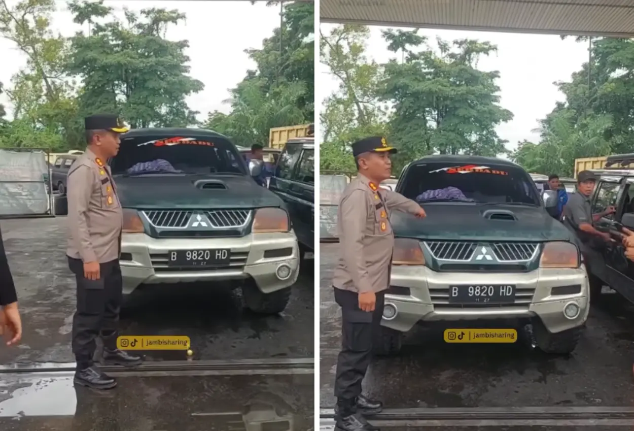 Kapolres bungo sidak spbu, bongkar modus pelangsir bbm pakai tangki modifikasi