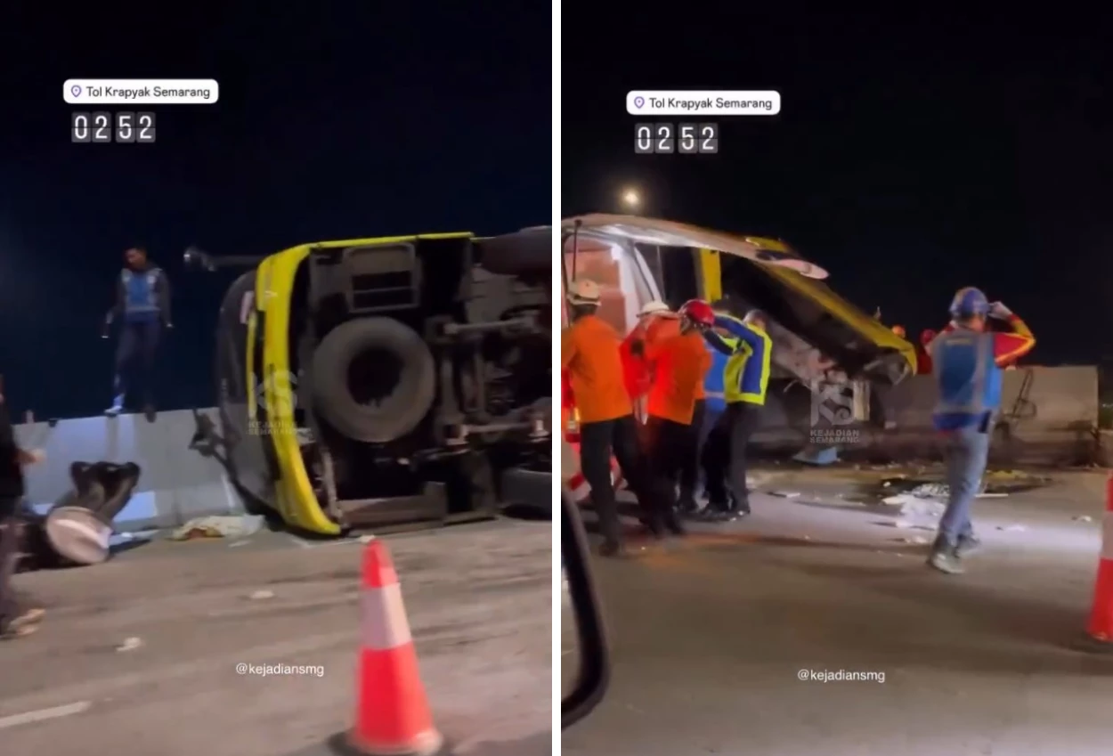 Kecelakaan di tol krapyak semarang, 15 tewas dan 19 lainnya luka luka