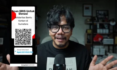 Live streaming 12 jam, ferry irwandi galang dana tembus rp9 m untuk korban bencana sumatra