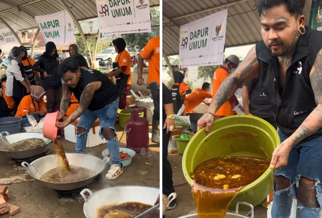 Mantap! king abdi masak 6.000 porsi makanan untuk korban bencana sumatra