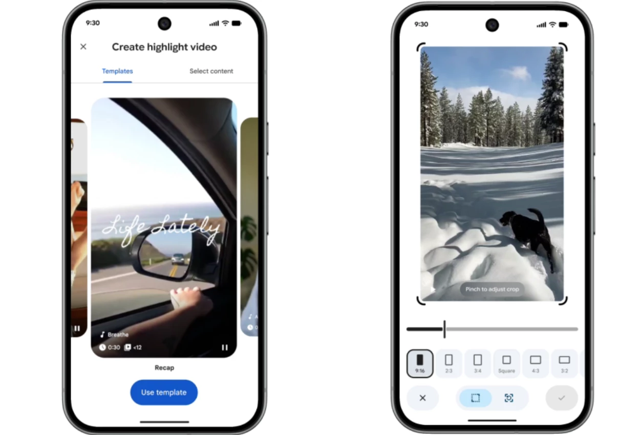 Mirip capcut, google photos luncurkan fitur edit video baru