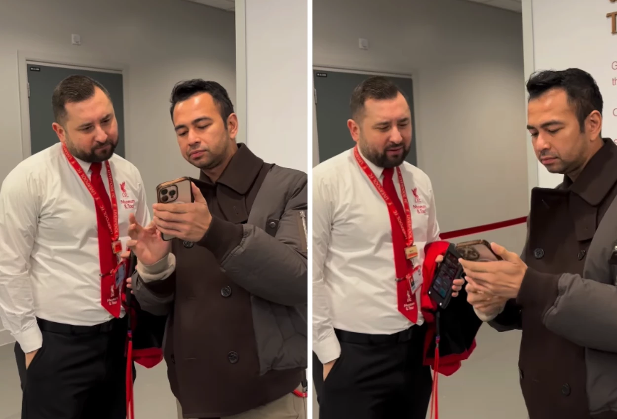 Momen raffi ahmad bikin shock staf liverpool usai pamer foto dengan owen dan punya 76 juta followers