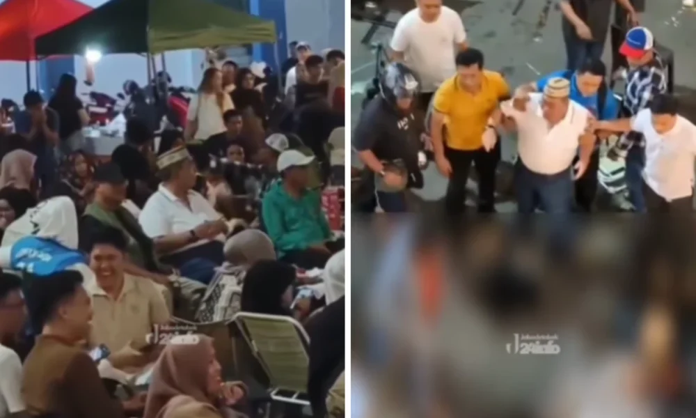 Ngeri! aksi pembacokan di pasar sentral terjadi tepat di depan wali kota gorontalo