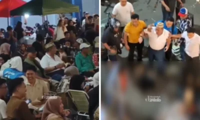 Ngeri! aksi pembacokan di pasar sentral terjadi tepat di depan wali kota gorontalo