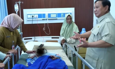 Prabowo jenguk korban ditabrak mobil mbg di rsud koja, satu siswa masih dirawat di picu