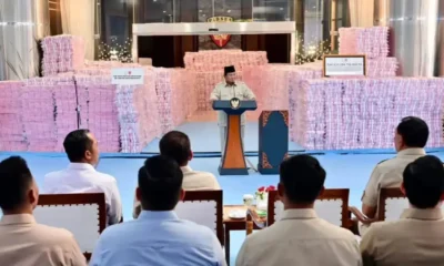 Prabowo saksikan penyerahan hasil penyelamatan keuangan negara