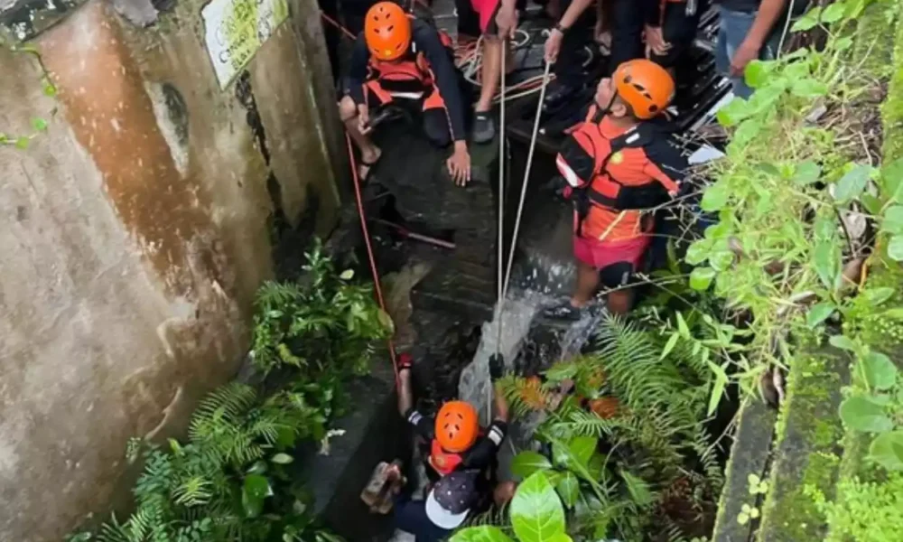 Terseret arus banjir di bali, bule ditemukan tewas di gorong gorong