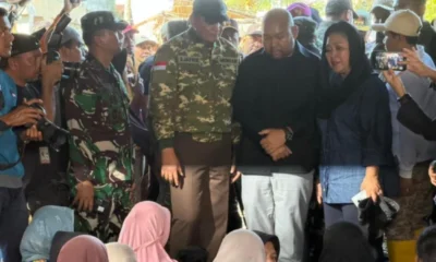 Titiek soeharto dan didit prabowo sambangi pengungsian korban banjir di aceh