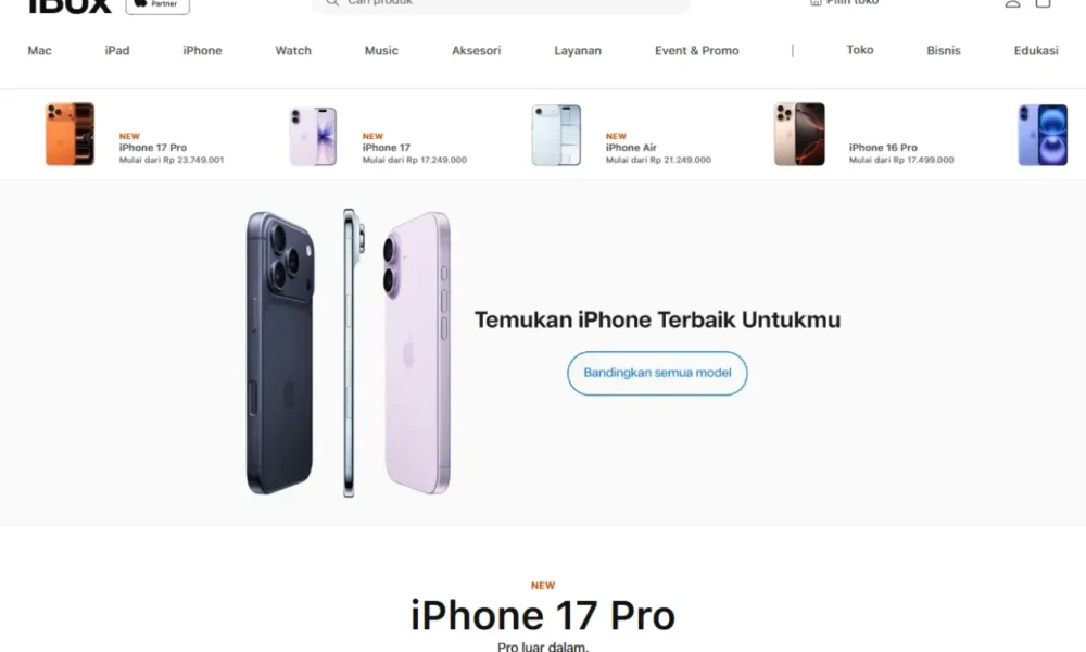 Update harga iphone hari ini 12 desember 2025