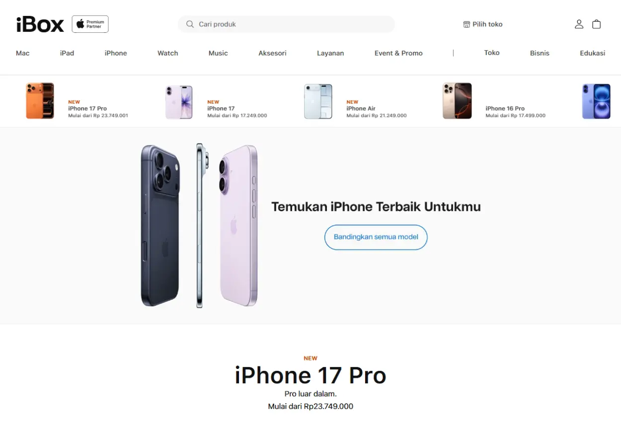 Update harga iphone hari ini 12 desember 2025