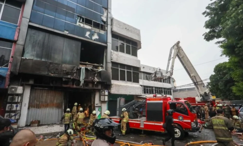 Update korban kebakaran gedung terra drone kemayoran 22 orang tewas, 15 diantaranya perempuan