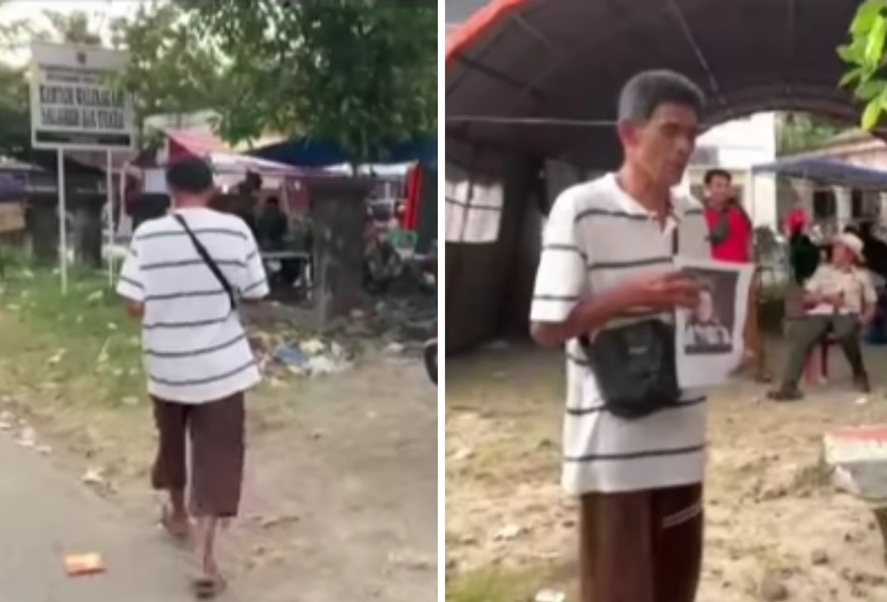 Viral! pria di agam gigih mencari istrinya yang hilang lewat selembar foto