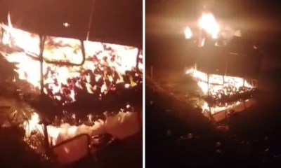 Viral! truk pengangut logistik korban banjir dibakar, warga kesal karena hanya dibuat foto lalu dibawa pergi