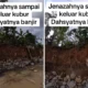 Viral video! makam di aceh tergerus banjir, kain kafan sampai terlihat di pinggir sungai