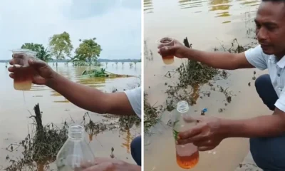 Viral! warga temukan genangan air diduga bercampur solar usai banjir bandang di aceh tamiang
